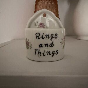 Floral Bone China Rings and Things!
